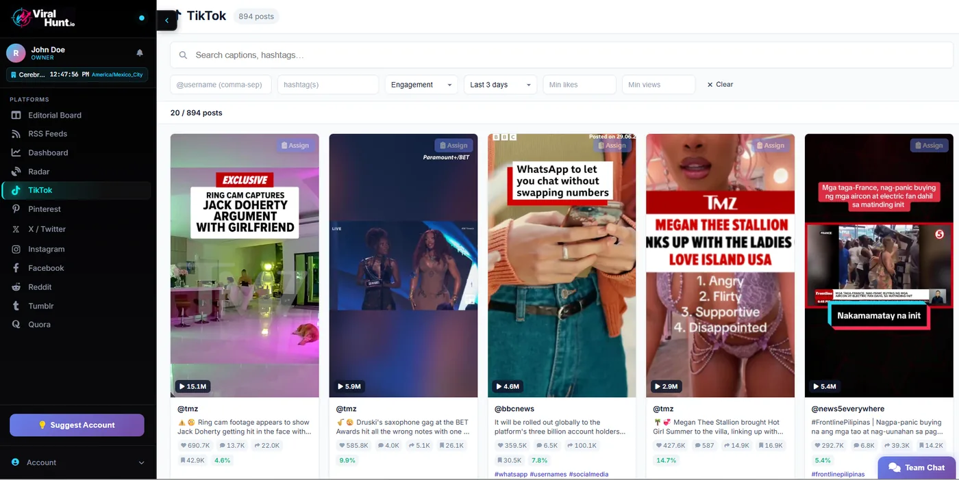 TikTok tracker